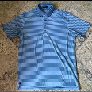 Like New - Greyson - Men's Golf Polo - Performance Print Button Down Collar - L